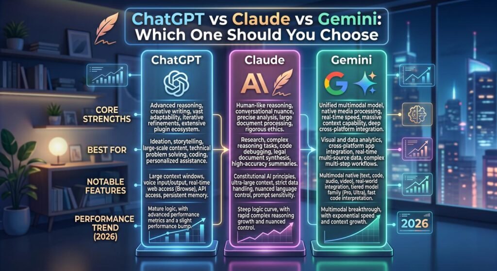 ChatGPT vs Claude vs Gemini Which One Should You Choose